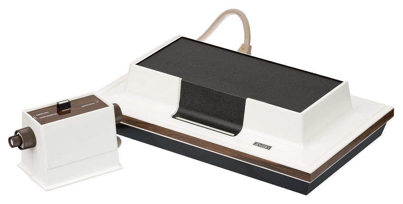 A Magnavox Odyssey and one of its two controllers